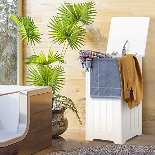 Panier à linge compact pour petits espaces et salles de bain étroites