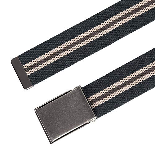 Image of Mile High Life Canvas Web Belt | Cut to Fit Up to 52 inch | Flip-Top Matte Silver Nickel Buckle 12 Colors