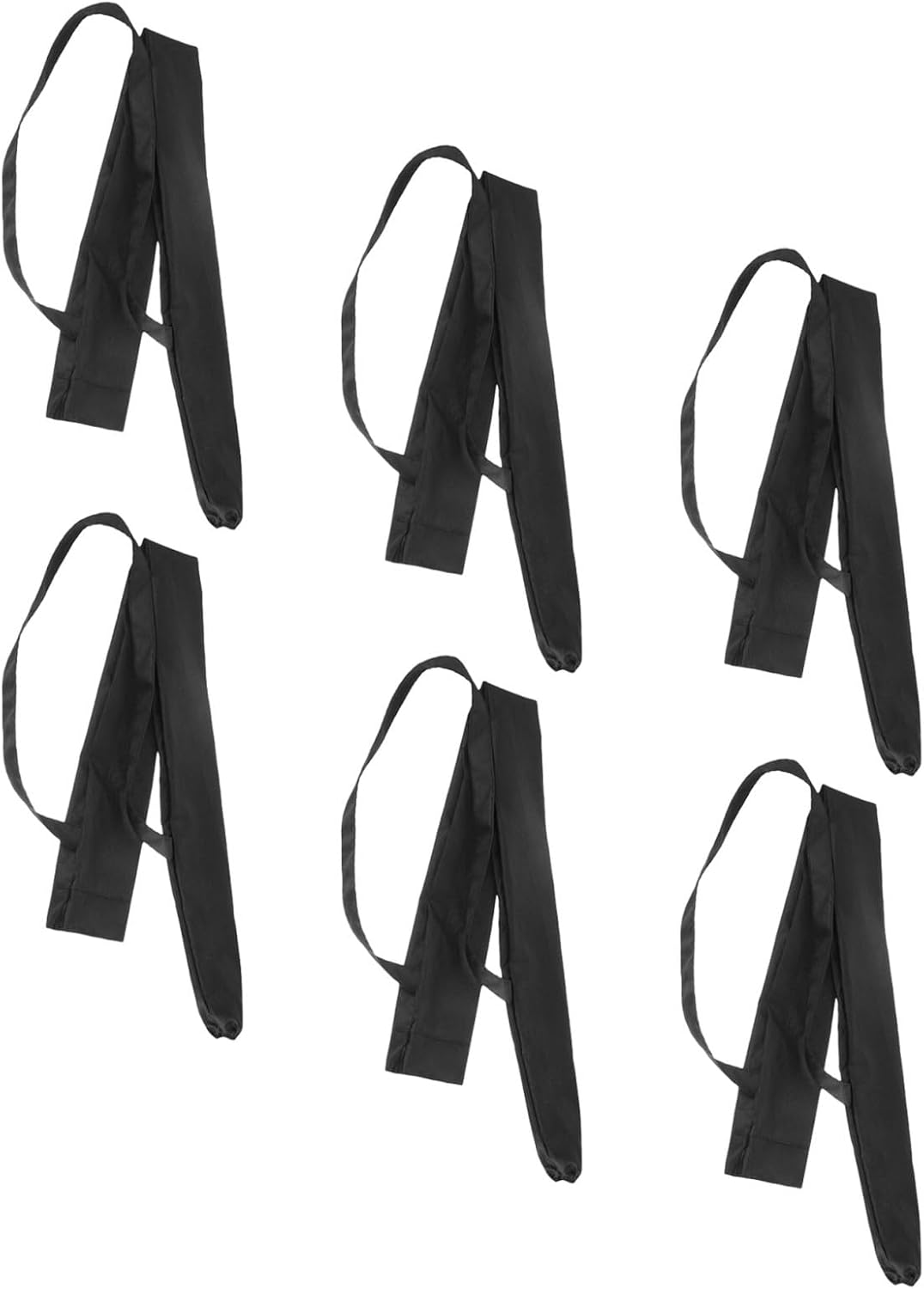 BESTonZON 6pcs Long Umbrella Sleeve Storage Bag with Single Shoulder Strap Compact Design Wet Umbrella Travel Bag for Reverse Folding Wide Elastic Opening Protective Cover