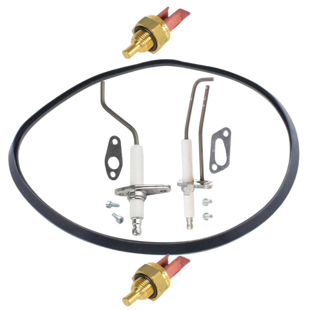 Aspares As Per Image Compatible With Baxi Duo-Tec Combi Erp Series Boiler Electrode Set + Gasket Service Kit – 720767101/720222901 / 248043/248056 / 5114755