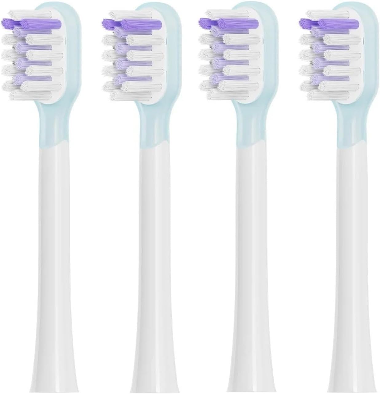 4 Pcs Compatible for Laifen Full Range Replacement Electric Toothbrush Heads Cleansing & Brightening Type/Sensitive Type(5 White 5Black)