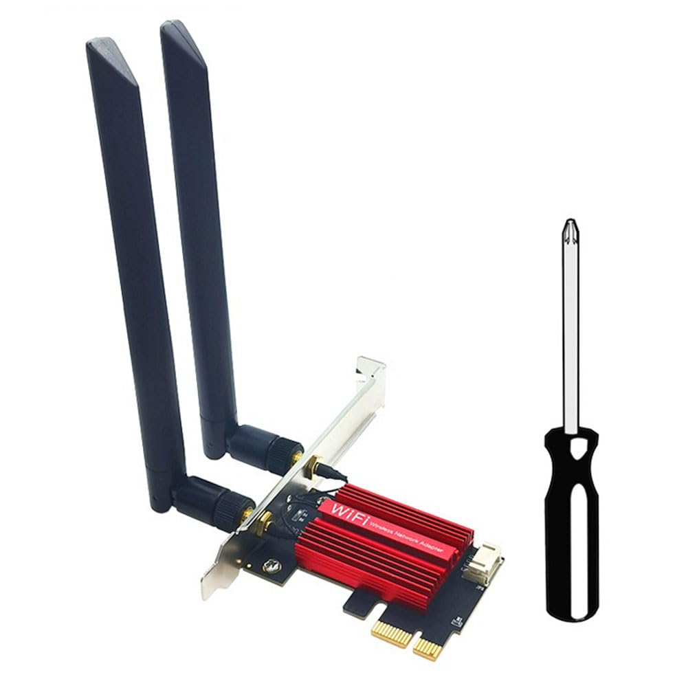 Adaptateur Réseau sans Fil WiFi 7 BE200 Pro Pcie BT5.4 Tri Bande 2,4 G/5 G/6 GHz Carte WiFi sans Fil BE200 pour Win11 Linux Facile à Utiliser