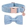 DOGWONG Hemp Cotton Dog Collar with...