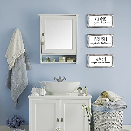 3 Pcs Bathroom Wood Sign - image 4