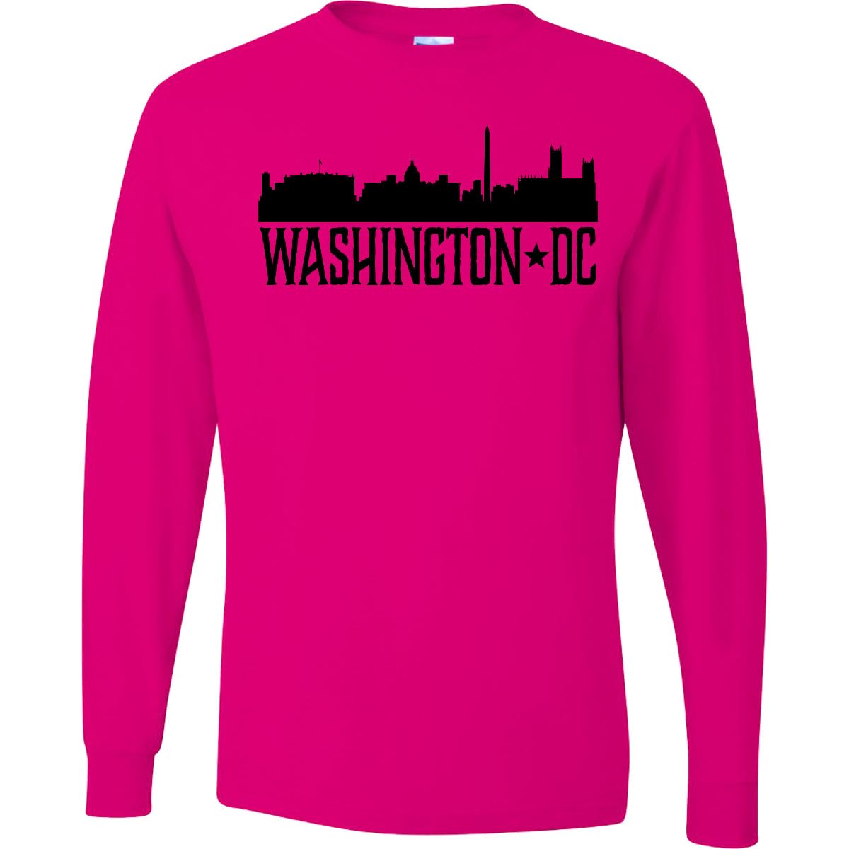 inktastic Washington DC City Skyline Adult Long Sleeve T-Shirt