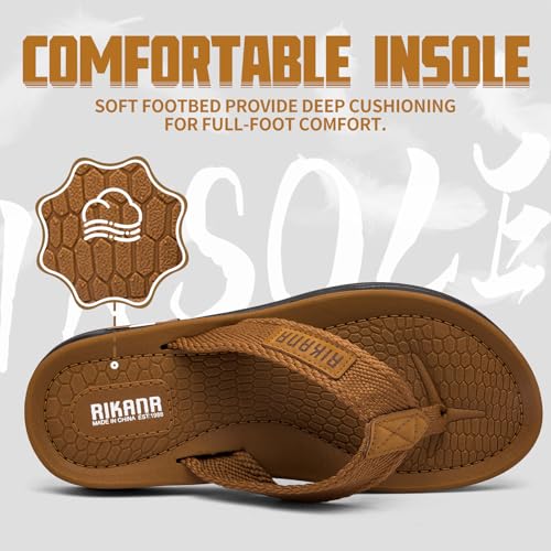Men's Flip Flop Casual Comfortable Thong Sandals Summer Beach Lightweight Non-Slip Athletic Slide Sandals2