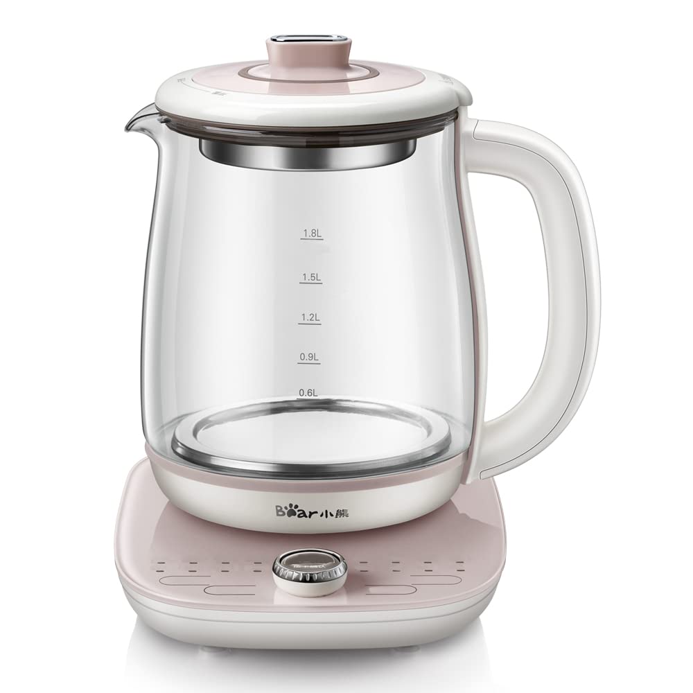 Photo 1 of Electric Tea Kettle Bear Water Kettle with Removable Tea Infuser, LCD Display Stainless Steel Glass Boiler Hot Water Tea Heater