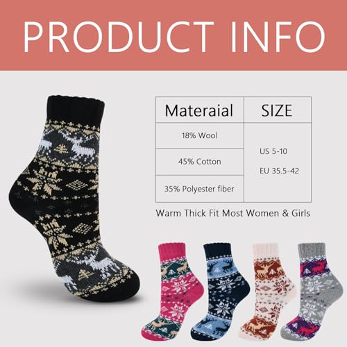 Image of besky Warm Socks for Women Cozy Fuzzy Socks