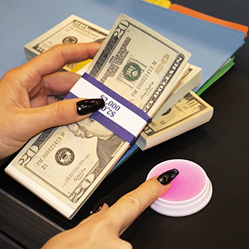 Nadex 3 Pack Fingertip Moistener Pads - Non-Slip Counting Cash Bills Separating Documents - Finger Moisturizer Non-Toxic Greaseless Odorless Pad for Office/Home