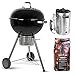 MasterCook - Barbecue 57cm a carbonella con ruote MasterCook. OMAGGIO Accenditore MasterCook e bricchette 5 Kg. BBQ Compatto, barbecue con ruote, BBQ a carbone, barbecue portatile