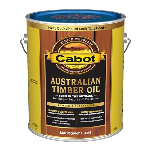 Cabot Australian Timber Oil Low VOC, Mahogany Flame, 1 Gallon