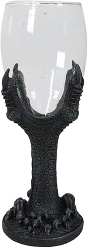 Miniatura 4 de Ebros Gótico Dragón Garras 8oz Copa de vino Copa de Cáliz Serveware Figura Halloween Medieval Calabozos y Dragones Alquimia Magia Oscura