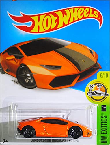 Hot Wheels Lamborghini Huracán LP610-4 1:64 naranja miniatura 4