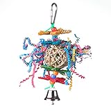 Super Bird Creations 6-1/2 by 3-Inch Crinkle Crinkle Little Star Bird Toy, Small