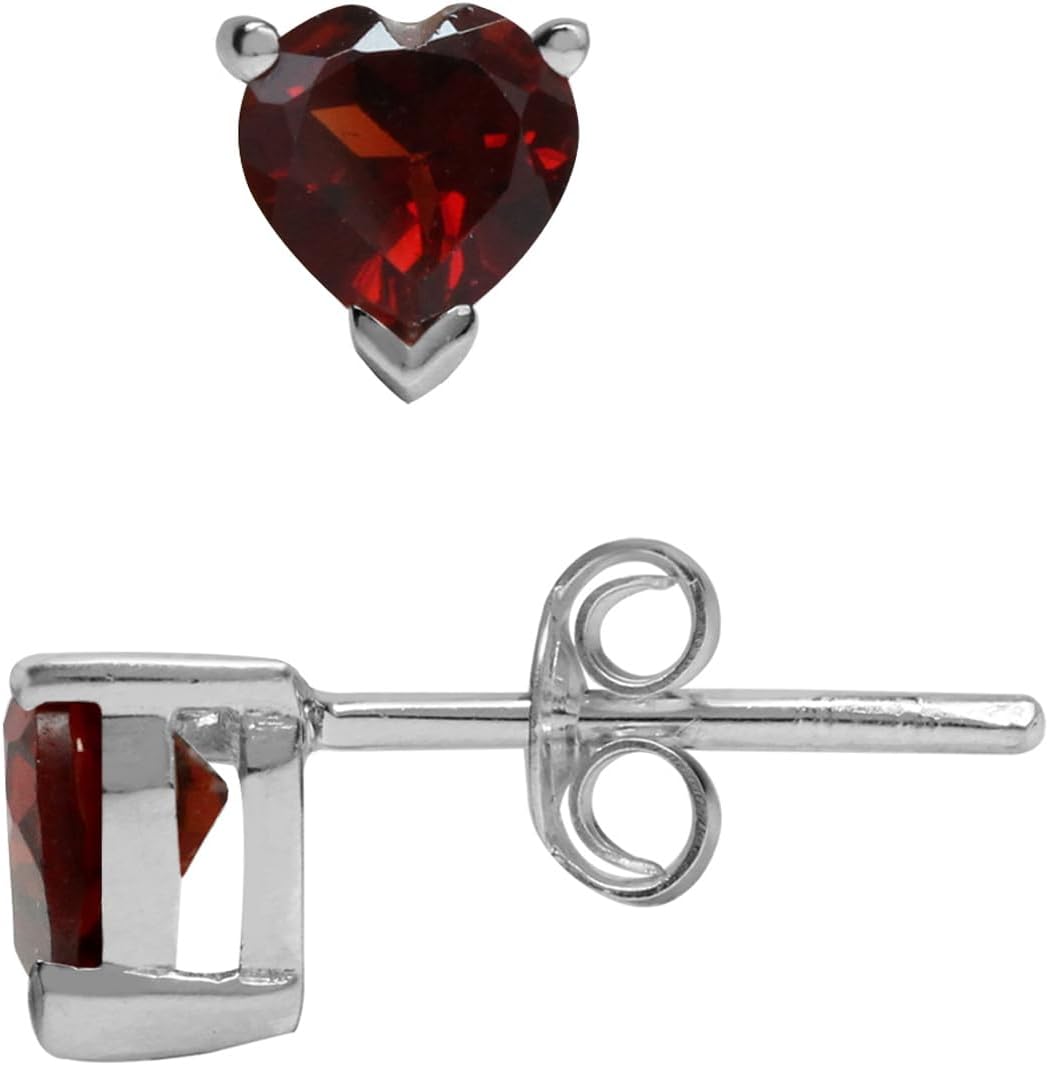 Silvershake Petite 5mm Heart Shape 925 Sterling Silver Stud Earrings