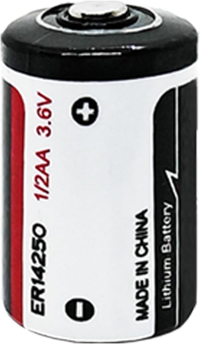 4 Pack ER14250 1/2AA 3.6V Lithium Battery 1200mAh for Dog Collars, Baby Movement Monitor and More(Non-Rechargeable)