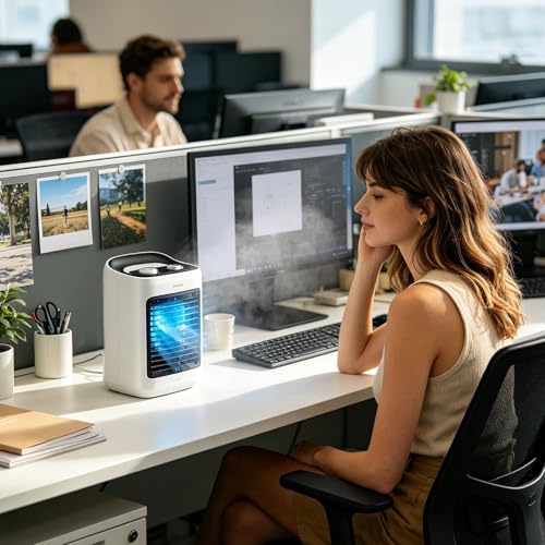 Climatiseur personnel portable USB silencieux mini rafraîchisseur d'air - 2