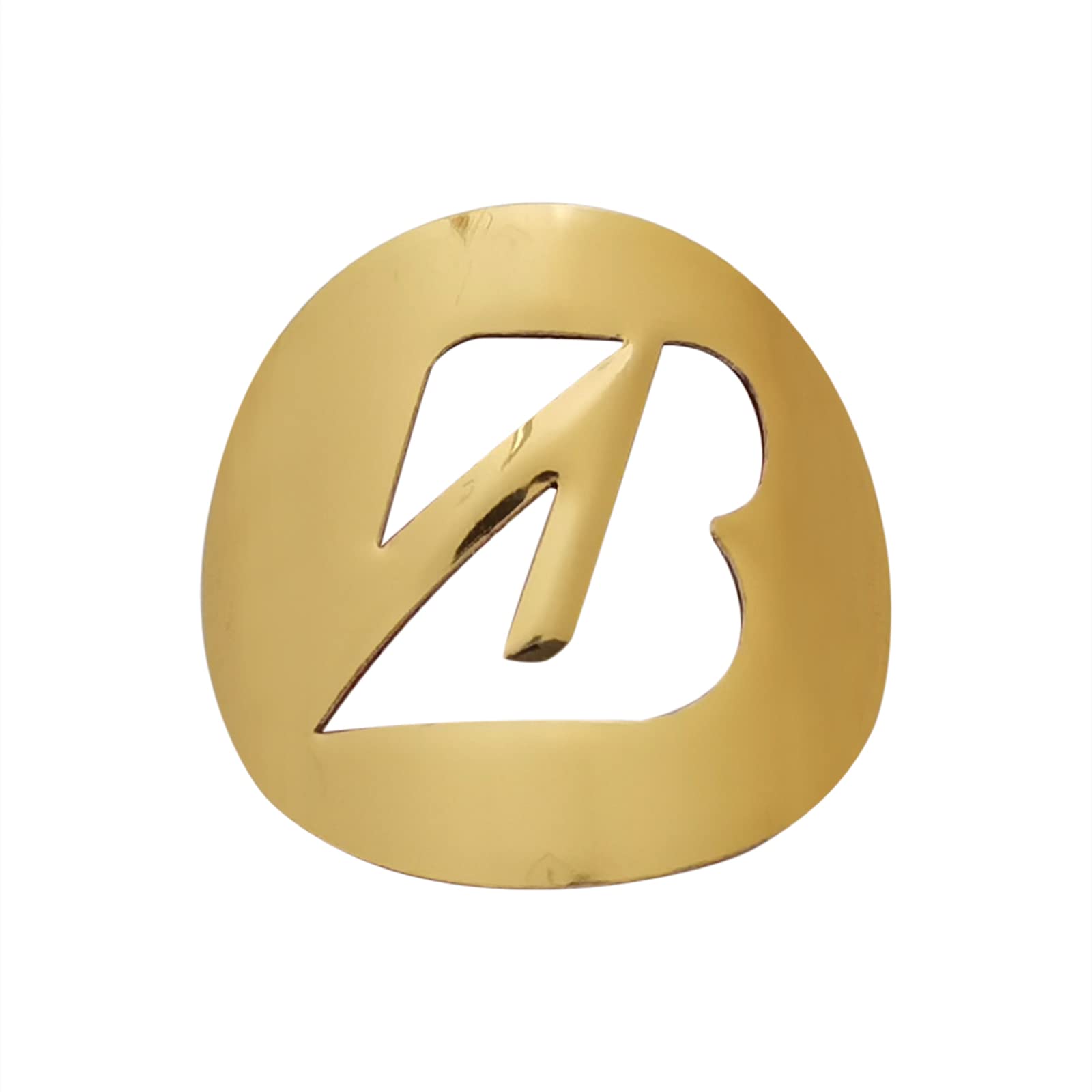 Bike Badge Soft Aluminum Alloy Decals Stickers for BMX Folding Bicycle Front Frame Cycling Accessories Emblem Tube DIY (Bridges-Tone.(Golden))