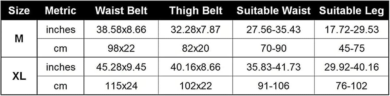 Reutilizable Muslo Soporte Manga Mujeres Ingle Manga Hip Tear Corrección Cinturón para Yoga Ciclismo Descansando en casa 22.7.20 (Size : X-Large/XL)