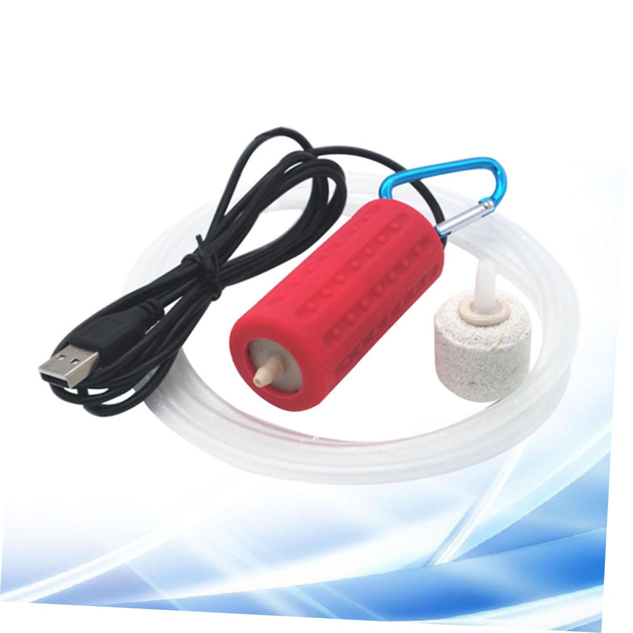 Mipcase 3piezas USB Bomba De Aire para Acuarios Silenciosa Consumo para Peceras y Jardines Hidropónicos Color Rosado