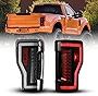 ROXX Full LED Tail Lights for 2017 2018 Ford F-250/F-350/F-450 Super Duty, Led Taillights Assembly w/ Led DRL, Reverse / Brake Lights Rear Lights, Driver & Passenger Side (Smoke)