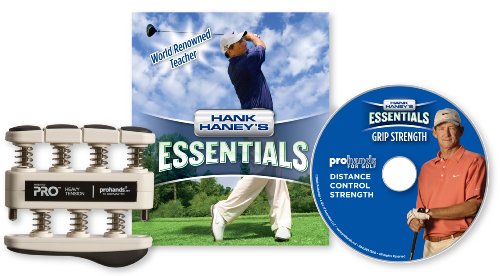 Gripmaster Hank Haney 's Essentials Fuerza de Agarre para ejercitar Mano y DVD, Heavy Tension / 9-pounds per Finger (Strong Hands)