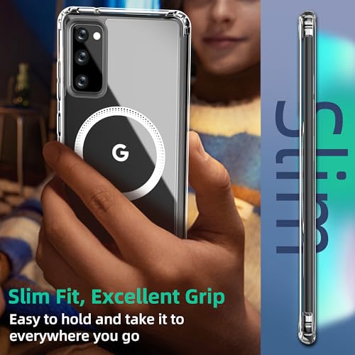 Image of ONES Magnetic for Samsung Galaxy S20 FE 5G /4G Slim Case, Compatible with Magsafe, Military-Grade Drop Guard, Anti-Yellowing, Shockproof Cover for Galaxy S20 FE 5G /4G Scratch-Resistant, Transparent