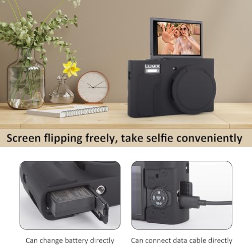 Funda de silicona MUZIRI KINOKOO para cámara Panasonic Lumix ZS99 miniatura 5