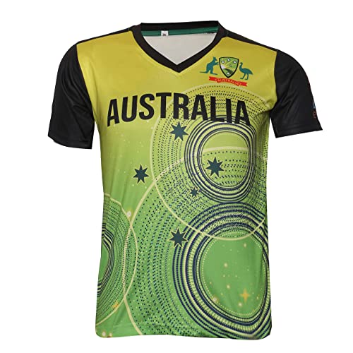 Cricket Jersey World Cup 2021 Supporter T-Shirt Customized Name and Number All Cricket Team Uniform - Australia Custom 40