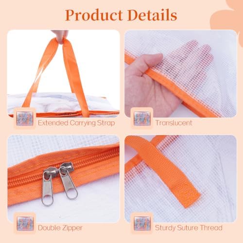 BsHooker 4 Packs Yarn Storage Bags,17 x 15 x 8 Inch - 3