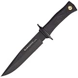 SCORPION-18N 7-1/8" Fixed Blade Hunting Knife with Leather Sheath