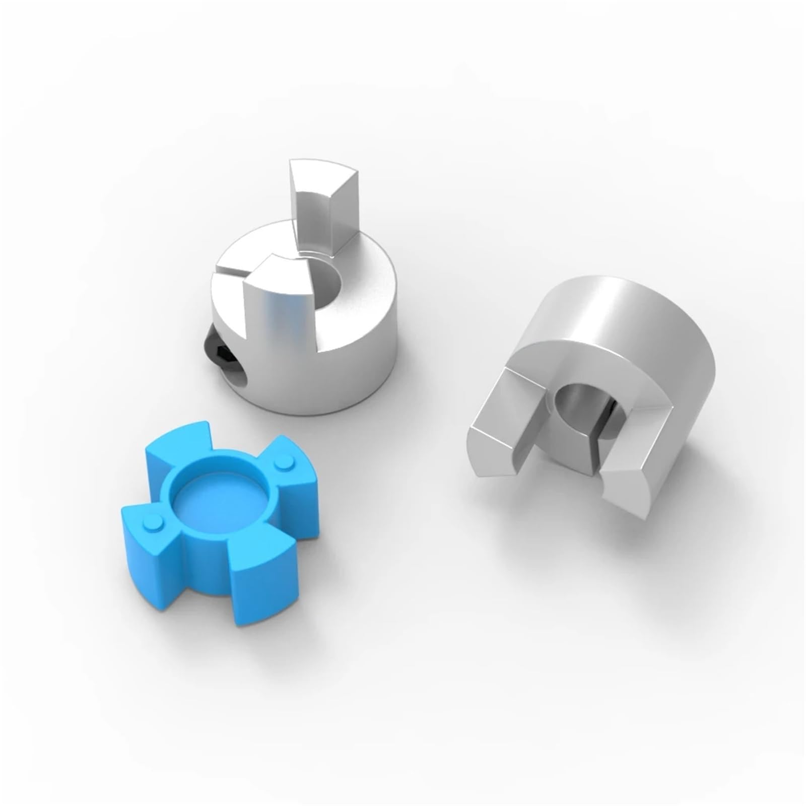 Coupleur à deux mâchoires XB D20L30A, connecteur de moteur à arbre flexible en aluminium, accouplements CNC 4 mm-10 mm, 1 pièce(4mm to 6.35mm)