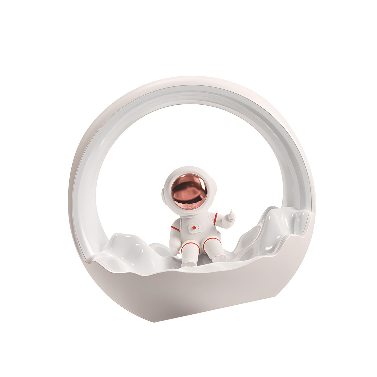Hsioluted Astronomer Night Lamp USB Powered Adjustable Brightness Portable Bedside Light for Boys Room Camping Nursery Decorating Astronaut Night Light for Kids Bedroom