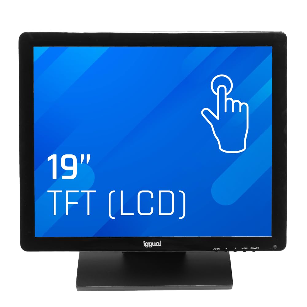 iggual IGG315736 Monitor Touch Screen 19", 1280 x 1024 Pixel, Nero