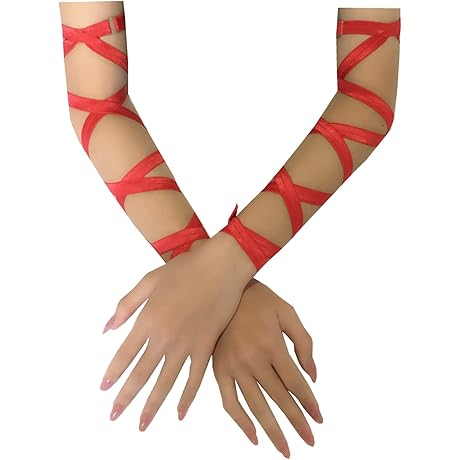 Sultry Red Arm Wraps: Unleash Your Inner Goddess