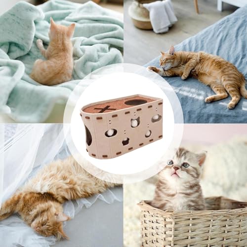Maison de chat et cachette d'entraînement en feutre d'intérieur