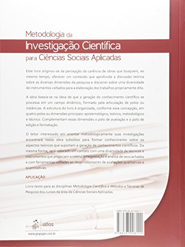 Metodologia da Investigação Científica para Ciências Sociais Aplicadas