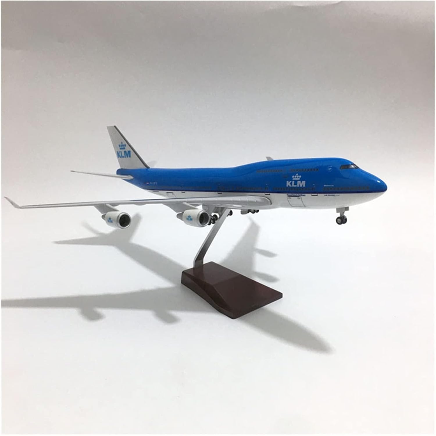 1 160 Fit for Boeing B747 Airplane Model Royal Dutch Aircraft Die-cast Resin with Lights Hobby Playgame Kit