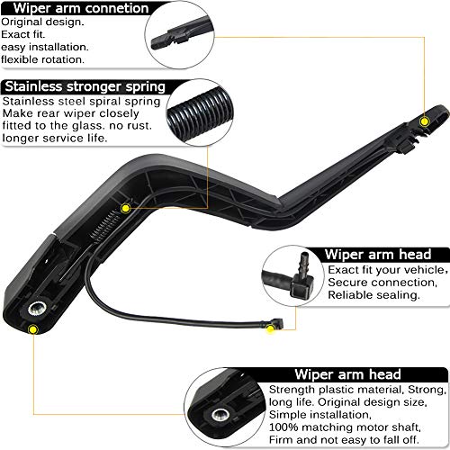 For Genuine 15276248 Window Wiper Arm Set-Replacement For Gmc Acadia,Saturn Outlook 2007-2012, Rear Windshield Wiper Arm Blade Assembly-Factory Oe Style #TOP2