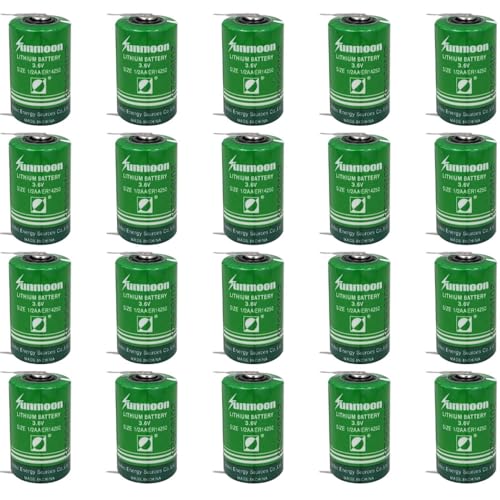 DUDUTANG 20���� ER14250 3.6V 1200mAh 1/2AA�T�C�Y�d�r LS14250 �g���̂ă��`�E���d�r�i�͂񂾃^�u�t���j