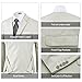 WEEN CHARM Suits for Men,3 Piece Slim Fit Suit Set with 2-Button Blazer,Vest,Pants,Tuxedo for Wedding,Prom,Party,Business Light Khaki