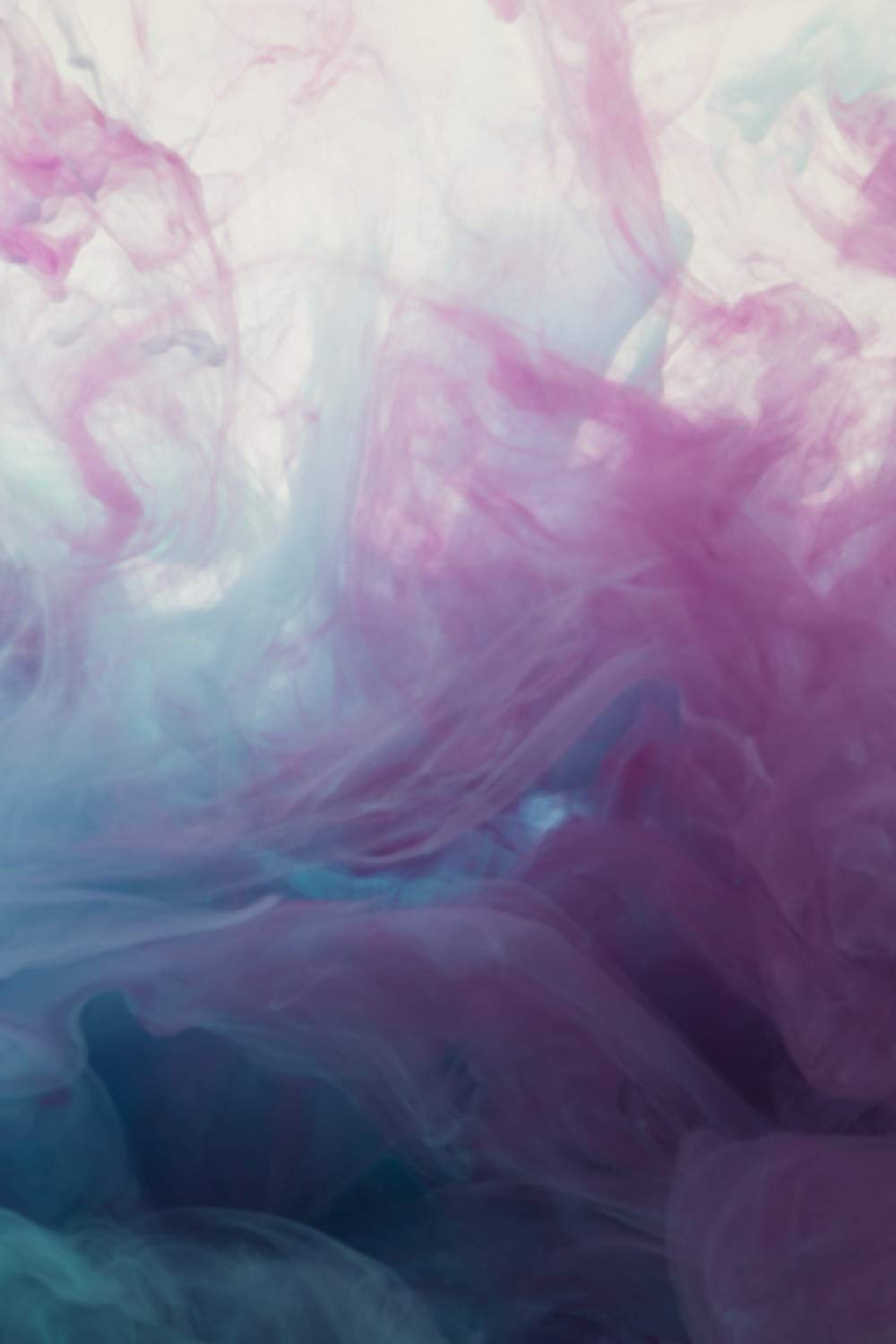 Calpin prise de notes: acrylique pouring peinture pour la couverture de ce joli cahier pour écrire sur des pages lignées couleur crème