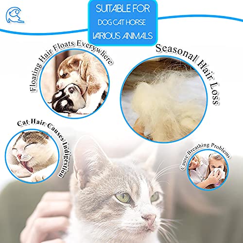 SSRIVER Haustier Fellpflegehandschuh - Sanfte Enthaarung und effiziente Massage für Hunde, Katzen und Pferde - Pet Mitt mit Bürsten für kurzes und langes Fell (1 Rechte Hand)