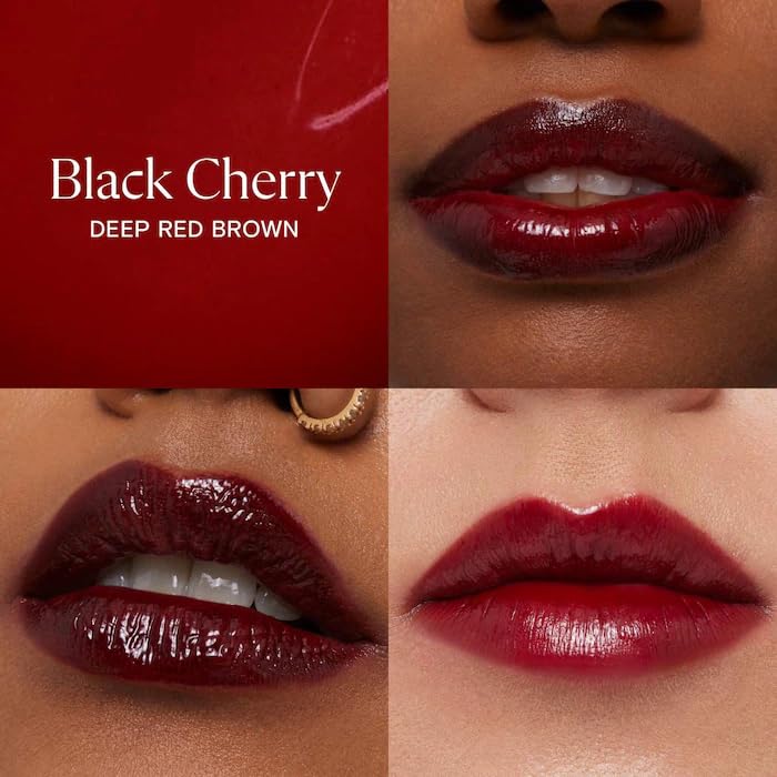 Kulfi Lassi Lips Staining Long-Lasting Moisturizing Lip Oil | Color: Black Cherry - deep red brown 0.12 oz / 3.8 mL