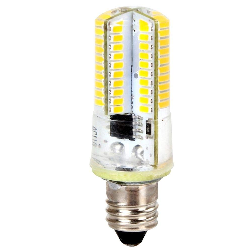 Indoor Lighting，Led Bulb E11 Small Screw Light Source Dimming Crystal 3W Energy Saving 220V Silicone Light Bulb 3Pcs@Warm White