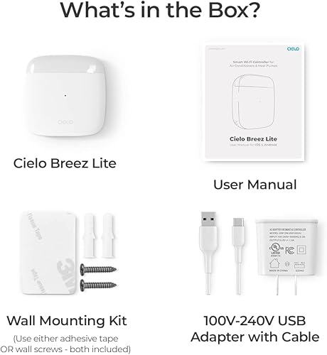 Miniatura 2 de Cielo Breez Lite  Controlador inteligente de CA para mini-Split ventanas y aire acondicionado portátiles y bombas de calor  Aplicación gratuita sin
