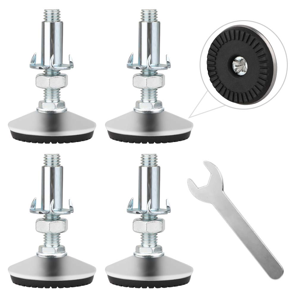 4 Set Adjustable Levelling Feet, M10 Height Adjuster Furniture