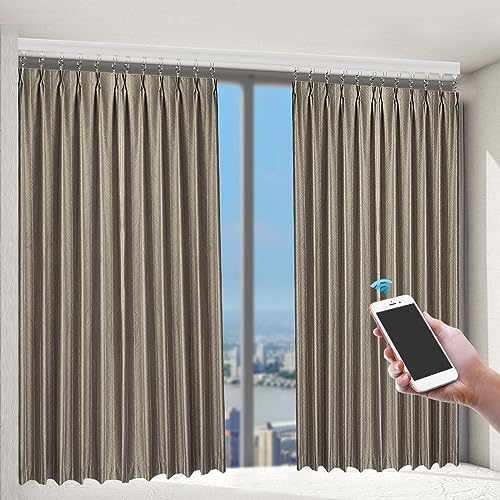 KiwiHood Elektrische Vorhangschiene mit automatischer Schiene, Motorisierte...