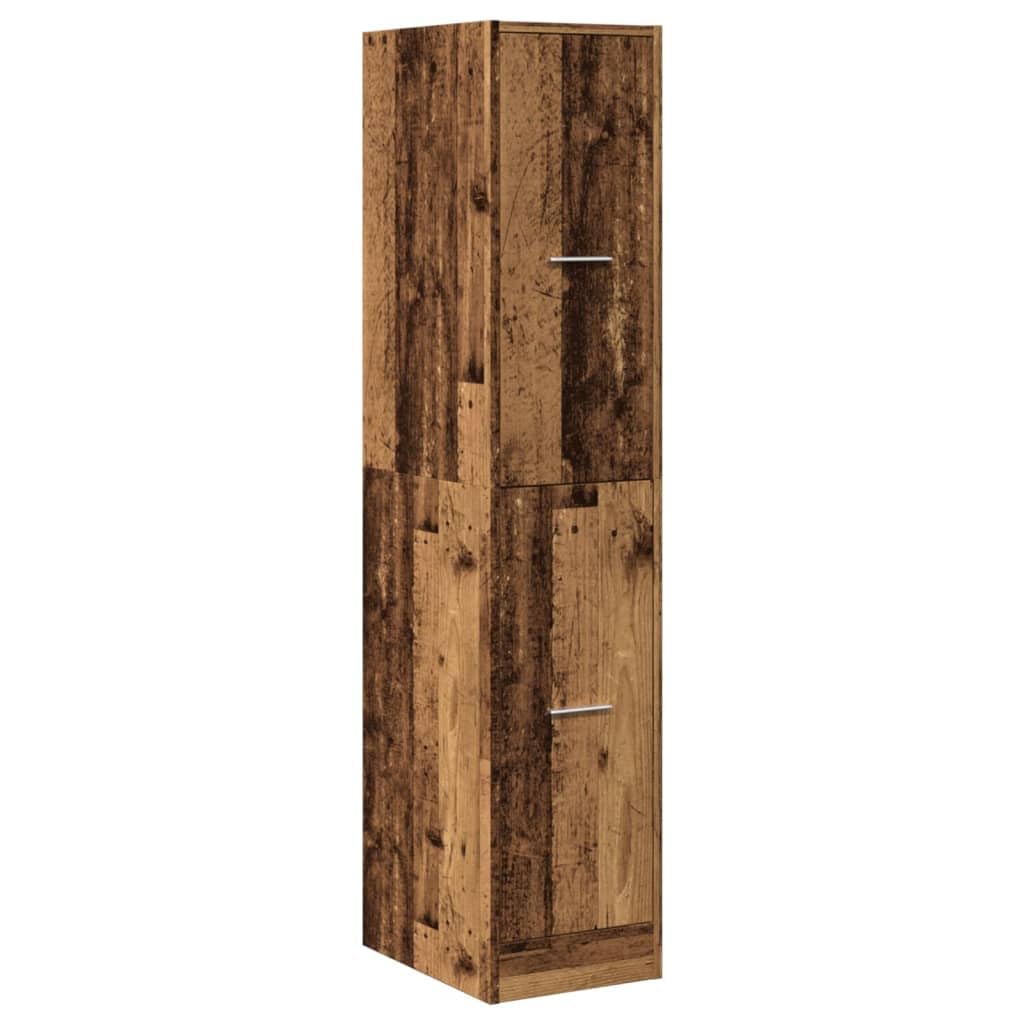 vidaXL Armadietto da Farmacia Legno Vecchio 30x41x144,5 cm Truciolato, Mobile da Farmacia, Arredamento da Farmacia, Mobile con cassetti da Farmacia