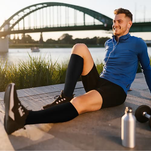 FuelMeFoot Meias de compressão para homens e mulheres 20-30 mmHg - Meias de suporte graduadas para e